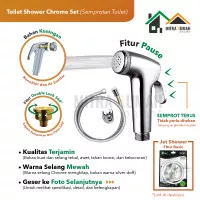 Toilet Shower / Jet Washer / Closet Spray Semprotan Cebok Chrome Cello