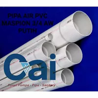 GROSIR - PIPA AIR PVC - MASPION - 3/4 INCH - AW - PUTIH