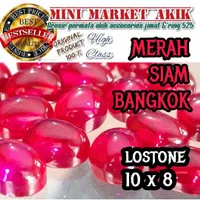 Batu cincin merah delima / merah siam pink rose / siem bangkok