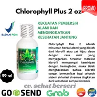 Klorofil Chlorophyll Plus 2 oz Botol Kecil 59 ml Asli Original