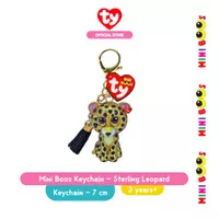 TY Toys Mini Boos Keychain Sterling Leopard - Gantungan Kunci Boneka
