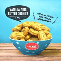 Biskuit Vanila Ring Butter Cookies Monde Gelora Snack Kiloan 1000gr