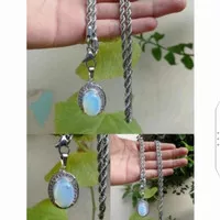 kalung liontin titanium batu barjad api