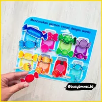 Colour candy / colour sorting / mainan mengelompokkan warna