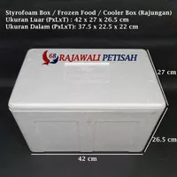 Styrofoam Box | Box Sterofoam | Cooler Box| Uk 42X27X26.5 CM |Ranjunan