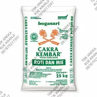 Tepung Terigu Cakra Kembar Boga Sari 25 kg/Terigu Protein Tinggi