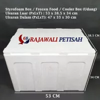 Styrofoam Box | Box Sterofoam | Cooler Box | Uk. 53X38.5X34 CM | Udang