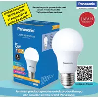 Lampu Bohlam LED Bulb Panasonic 9 watt, Lampu Kuning 9 w Warm White