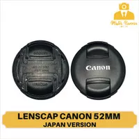 LensCap Canon 52mm Tutup Lensa Lens Cap Japan Version Original 52 mm