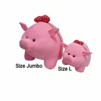 boneka babi pink size L