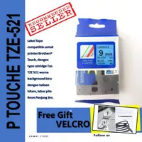 TZE-521 Tape Label BIRU 9mm Compatible Brother P Touch