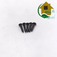 Skrup hitam pure 6x12mm A.S612 Screw Sekrup hitam doff untuk kotak box