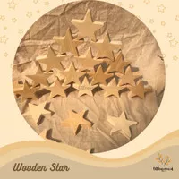 Wooden Star / Wooden Stars / Star Wood / Mainan Bintang Kayu