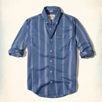 Original Hollister Striped Oxford Long Sleeve Shirt size S, M, L, XL