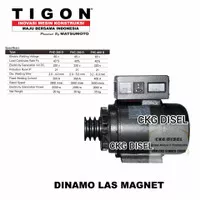 Dinamo Las Magnet AC DC TIGON FHC 300D Welder Generator FHC 300 D