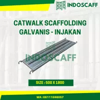 Catwalk Scaffolding Steger Asiba Galvanis dengan Hook