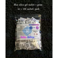 Silica gel biru import isi 100 sachet