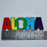 Souvenir magnet kulkas Aloha Hawaii oleh oleh Amerika