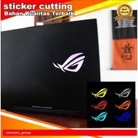 Stiker cutting logo rog untuk hp laptop dll