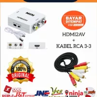 CONVERTER MINI BOX HDMI2AV / HDMI TO AV RCA / KONVERTER HDMI KE RCA