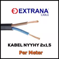 EXTRANA Kabel Listrik 2x1.5 Isi Serabut 2 x 1.5mm NYYHY SNI LMK