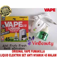 ORIGINAL FUMAKILLA ELEKTRIK LIQUID SET / ALAT PLUS REFFIL 45 MALAM