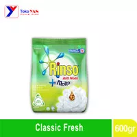 Rinso Detergent Bubuk Anti Noda + Molto Classic Fresh 600gr