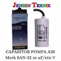 CAPASITOR POMPA AIR MERK SAN-EI 16 uF / 450V
