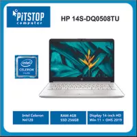 HP 14s-dq0508TU [Celeron N4120-4GB-256GB SSD-14″]-Silver