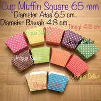 [100 pcs] Bruder Muffin Cup Kotak / Cupcake Eight Bruder Kotak 65 mm
