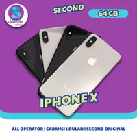Second iphone X 64gb Grey&Silver Garansi 1 bulan ex internasional