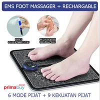 EMS Foot Massager Pad alat pijat kaki akupuntur kaki elektrik recharge