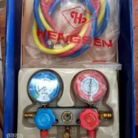 manifold analizer alat isi freon ac r22heng sen