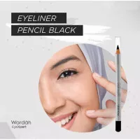 Wardah Eyeliner Pencil Black 1,14 gr ( eyeliner pensil Wardah )