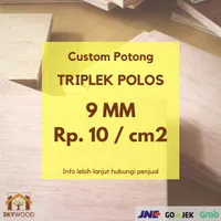 Triplek 9mm Custom Ukuran / Triplek Custom / Jasa Potong Triplek