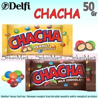 CHACHA Milk / Peanut Chocolate 50g - CHA CHA Cokelat Susu / Kacang