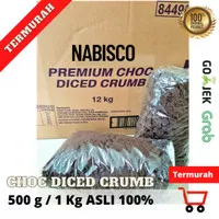 Choc Diced Crumb Asli | Cookies Hitam Kasar Asli 500 g / 1 kg Repack