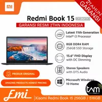 Mi Laptop Redmi Book 15 8/256 15.6 Inch 8GB Rom 256GB Garansi Resmi