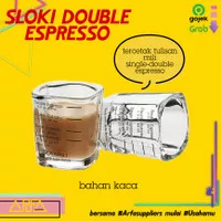 Gelas Double Espresso Sloki Two Shot