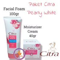 Paket Citra Hazeline Pearly White UV Facial Foam 100gr + Cream 40gr