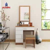 meja rias minimalis putih seri EERO merk OLYMPIC