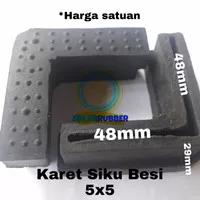 Karet Kaki Meja Kursi Rak Besi Siku 5x5