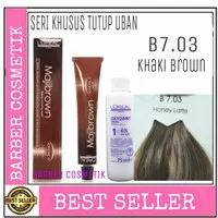 pewarna rambut /hair Color loreal majibrown B7.03 + oxydant