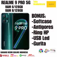 REALME 9 PRO 5G RAM 6/128GB & RAM 8/128GB GARANSI RESMI REALME