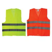 Rompi Safety Polyester ORANGE Safety Vest Proyek. Polister Polyster