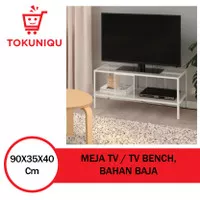 Meja Rak Cabinet TV Besi Baja Serbaguna Minimalis TV Bench 32 Inch
