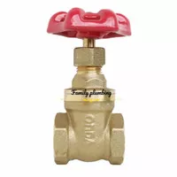 GATE BALL VALVE VALEP PALEP STOP KRAN KERAN 1/2 INCH ONDA KUNINGAN