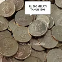 Koleksi Koin Uang Kuno 500 Rupiah Melati Tebal Tahun 1991 Kinclong Jos