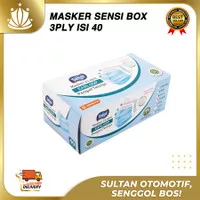 SENSI Masker / Masker SENSI / Masker Motor Sensi 3ply earloop isi 50pc