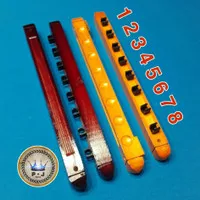 Billiard Stick Wooden Wall Rack | Rak Dinding Stik Billiard | 7 Clips